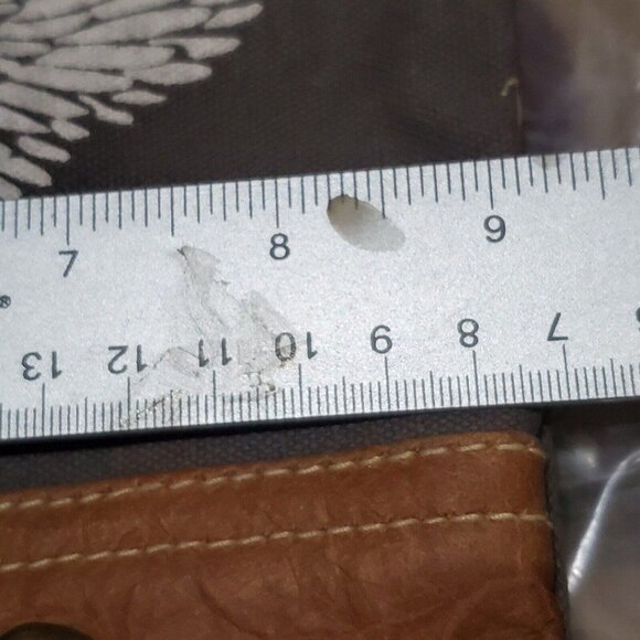 Myra Adventure Begins Bag Canvas Leather  Travelers Pouch Wristlet Small - Picture 6 of 8